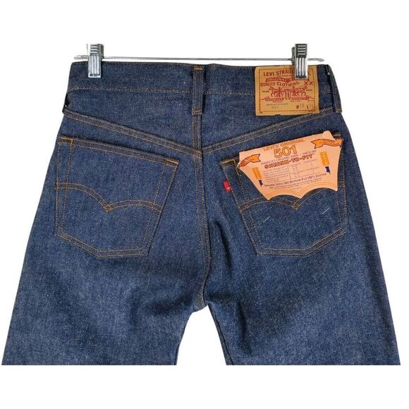 Vtg Levis 501 Deadstock Blue Jeans Mens 28x34 Straight Leg USA 11/85 (29x33.5) - Picture 1 of 13